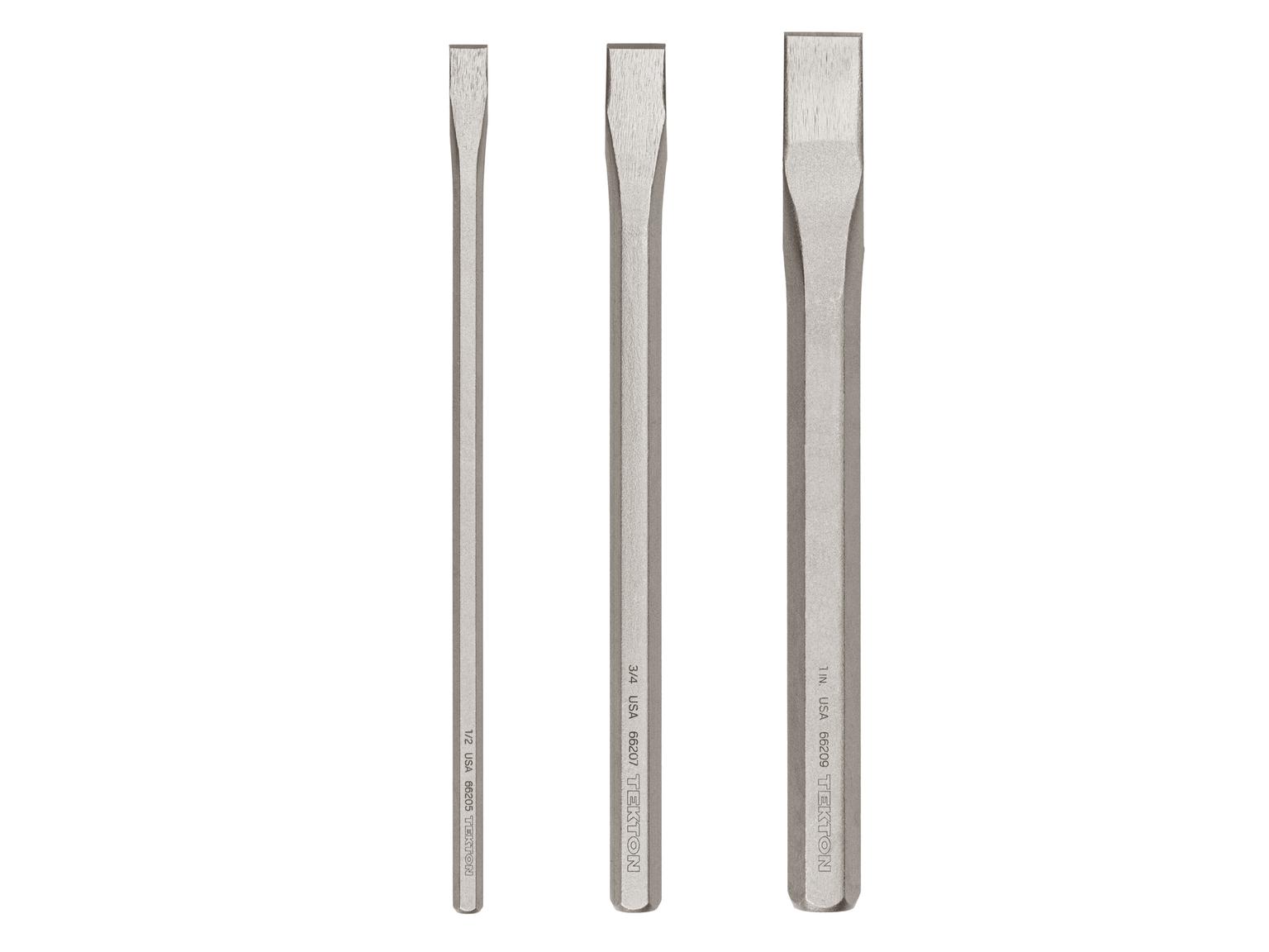 Long Cold Chisel Set, 3-Piece (1/2, 3/4, 1 in.)