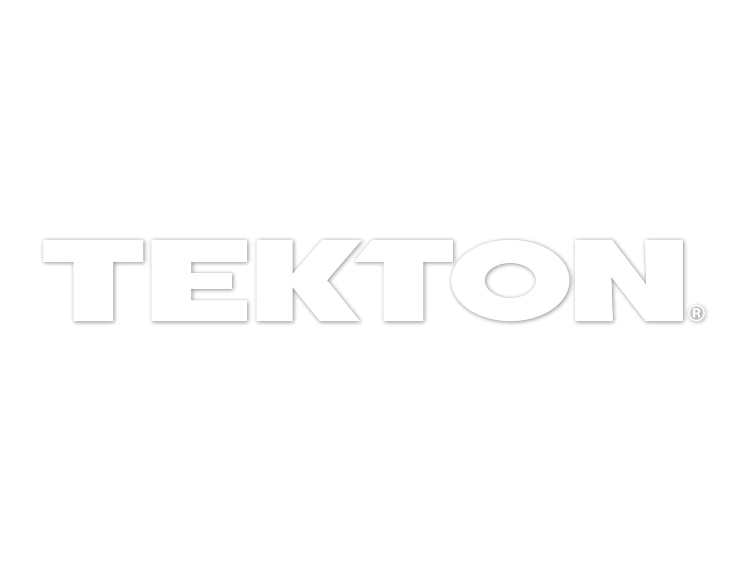 Tekton Decal, White (20 x 2-1/2 in.)