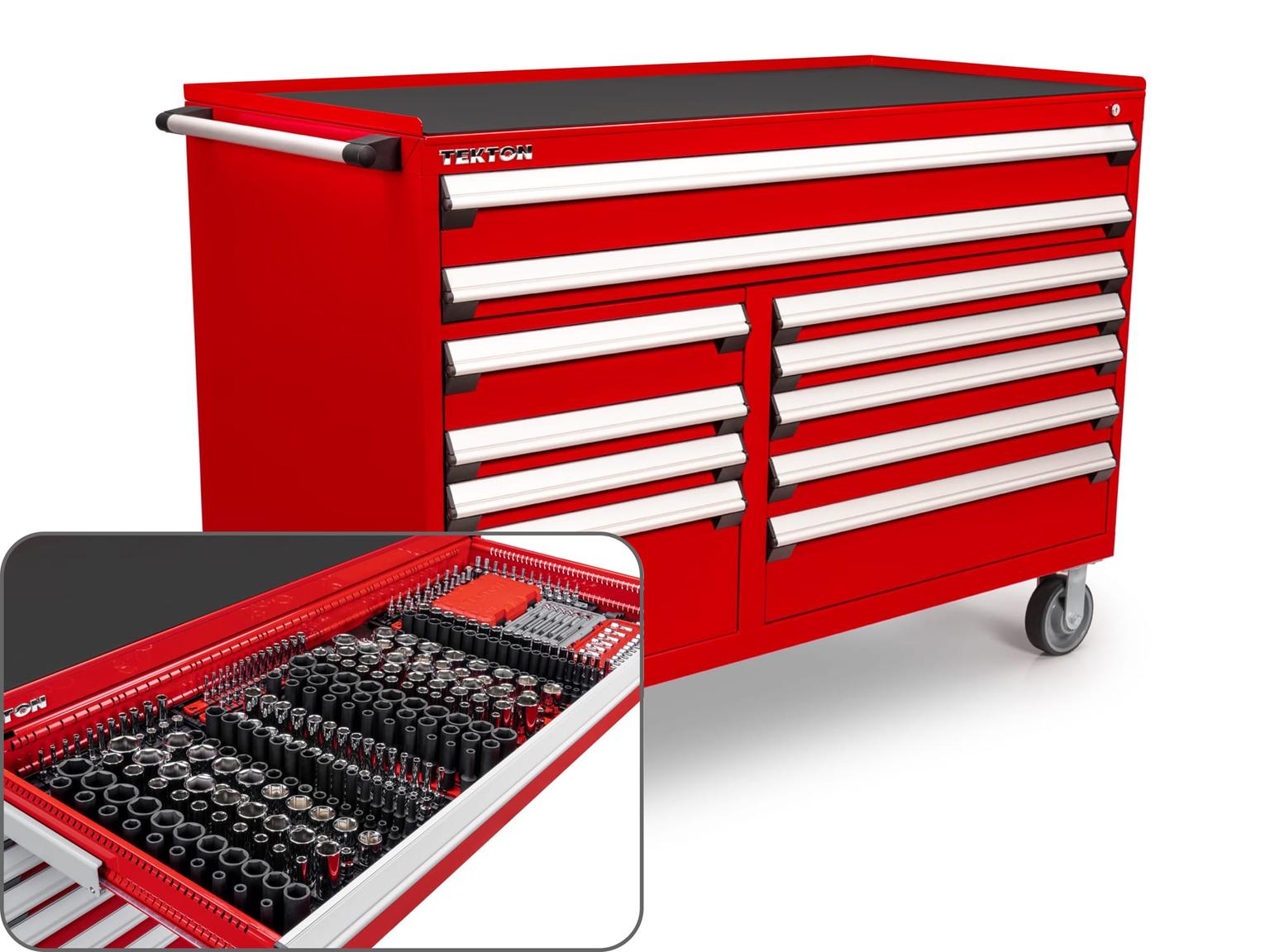 Tool Cabinet with Tools Bundle (60 W x 27 D x 41.5 H in.)