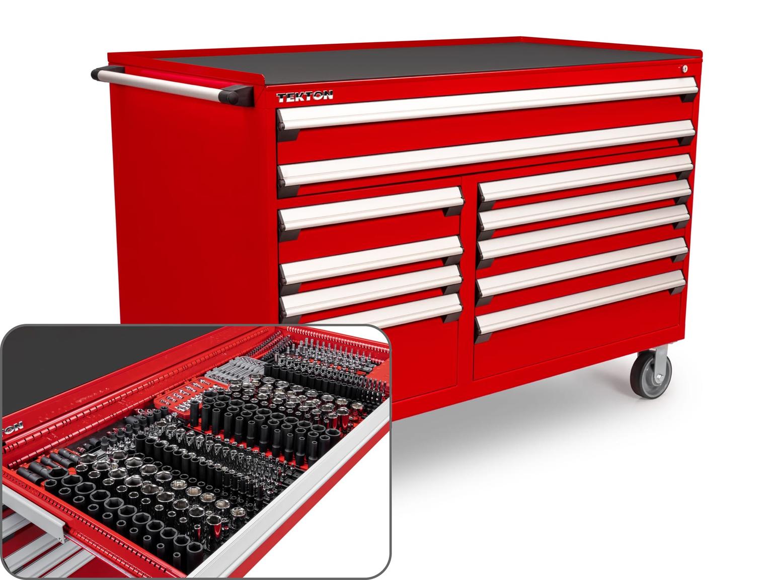 Tool Cabinet with Tools Bundle (60 W x 30 D x 41.5 H in.)