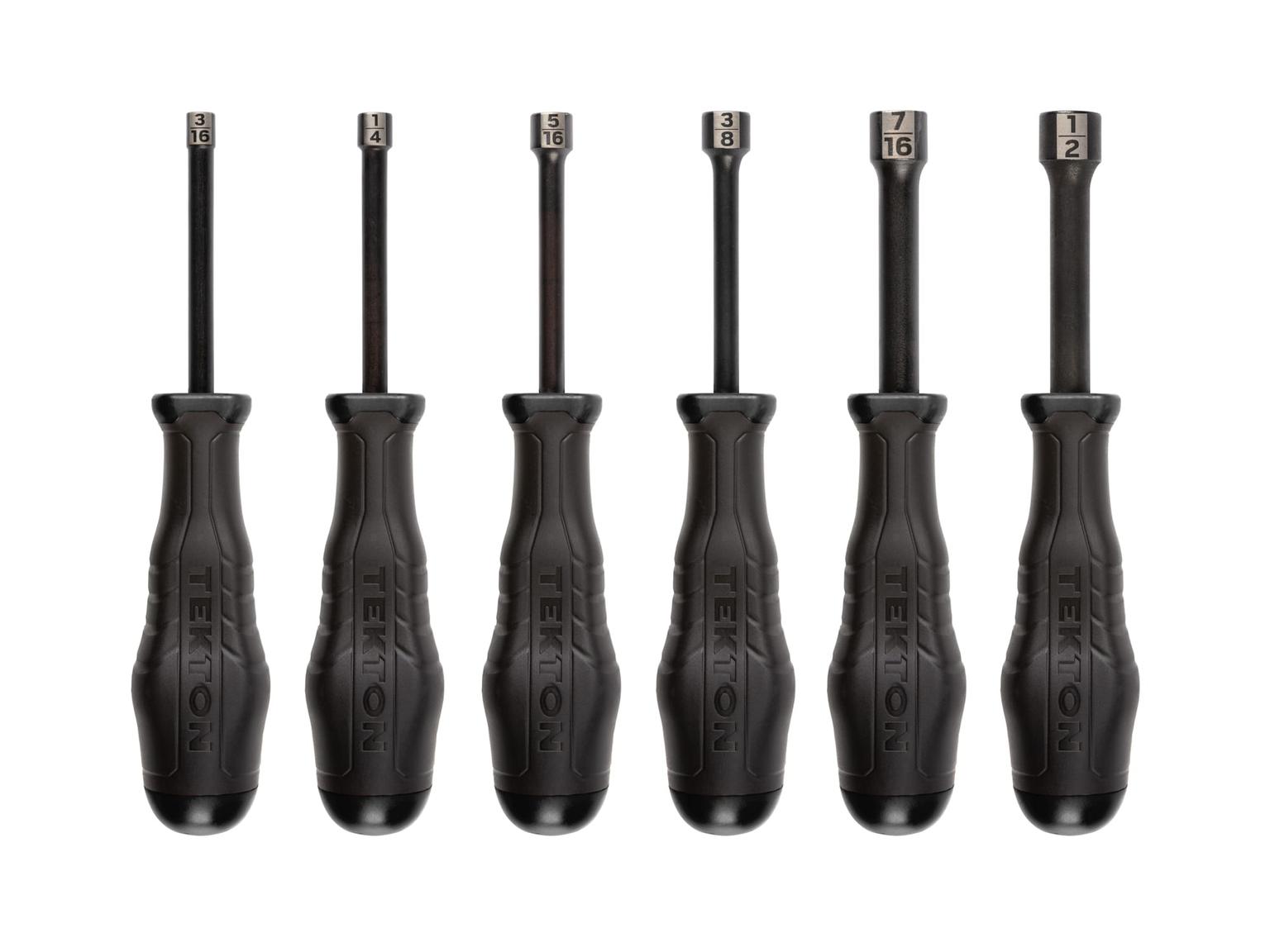 High-Torque Black Oxide Blade Nut Driver Set, 6-Piece (3/16-1/2 in.)