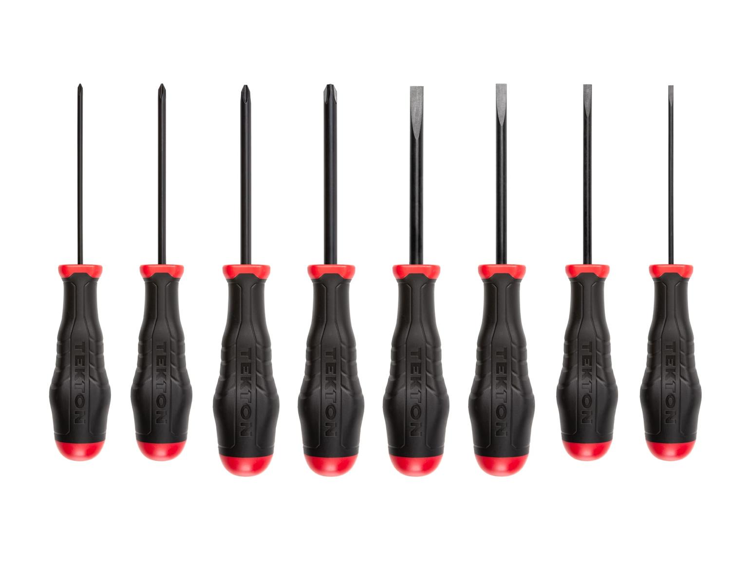 High-Torque Black Oxide Blade Screwdriver Set (8-Piece)