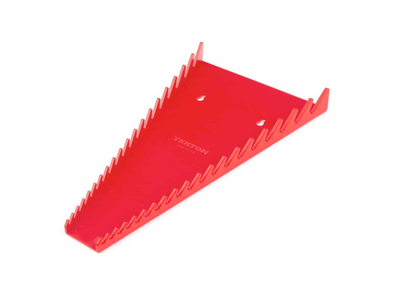 19-Tool Combination Wrench Organizer Rack (Red)