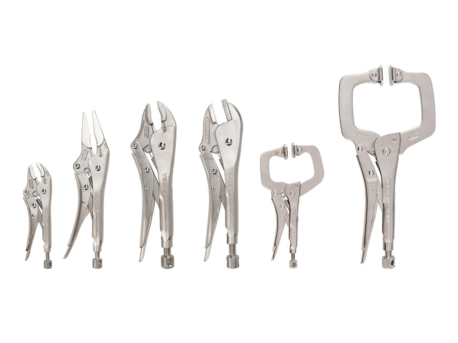 Locking Pliers and Swivel C-Clamp Set (6-Piece)