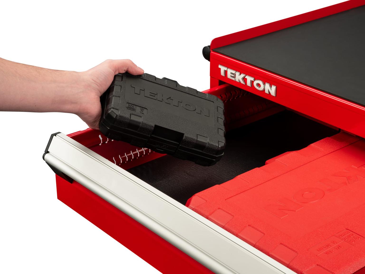 TEKTON SID91300-D 3/8 Inch Drive 6-Point Impact Socket Set with Case, 15-Piece (1/4-1 in.)