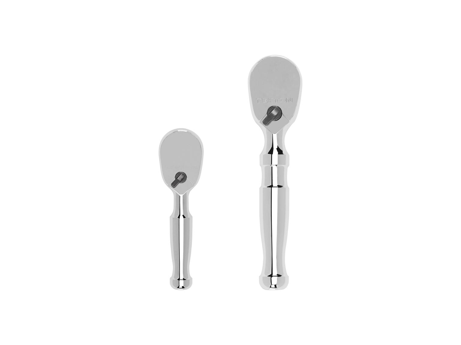1/4, 3/8 Inch Drive Stubby Ratchet Set (2-Piece)