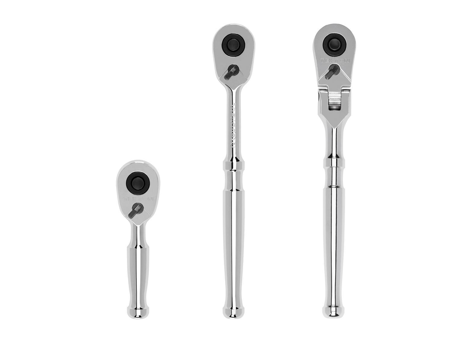 3/8 Inch Drive Quick-Release Small Body Ratchet Set (3-Piece)
