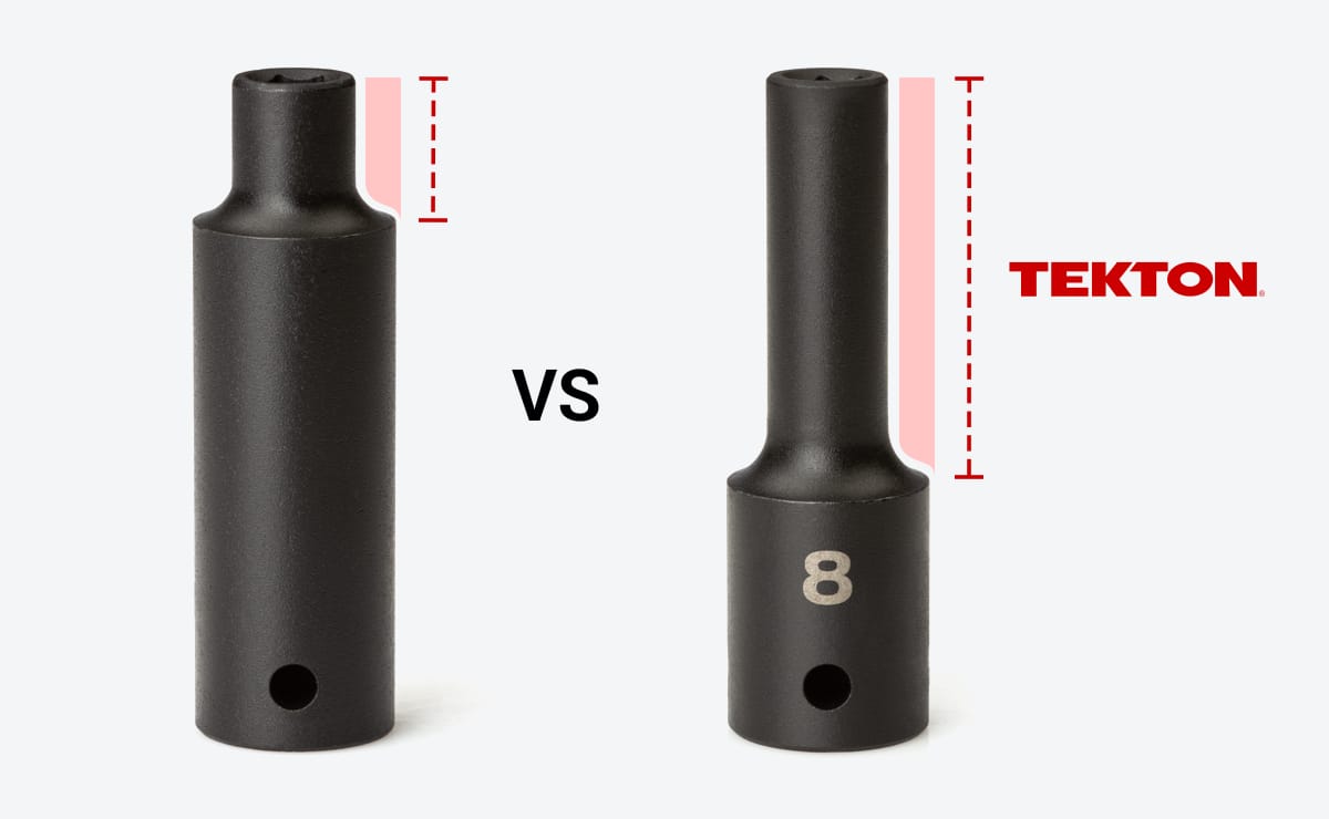TEKTON Deep Impact Socket Fully-Stepped Shoulders