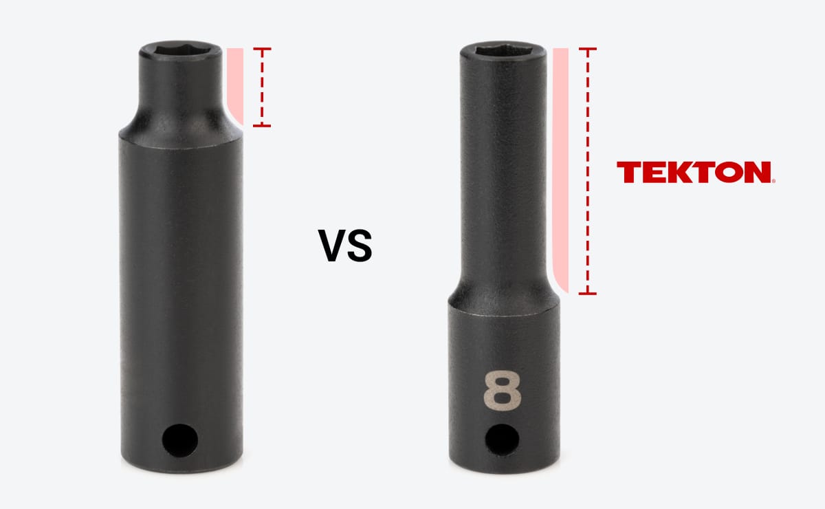 TEKTON Deep Impact Socket Fully-Stepped Shoulders