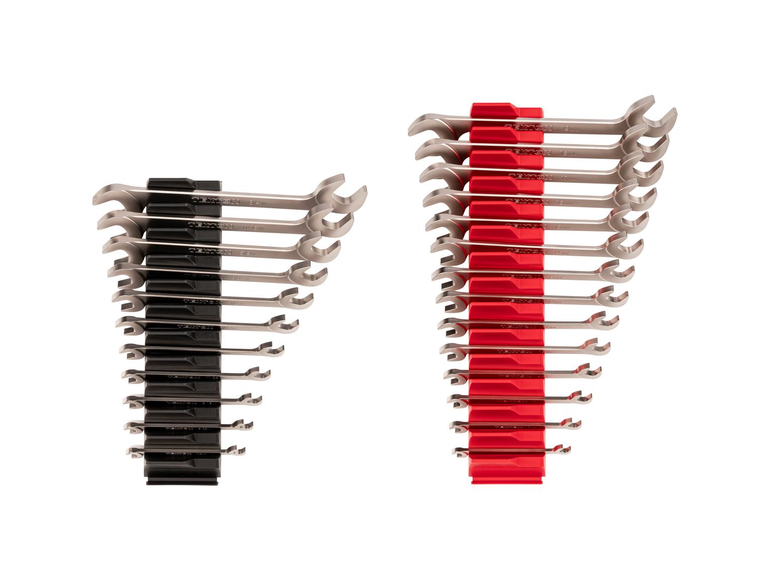 Angle Head Open End Wrench Set with Modular Organizers (25-Piece)